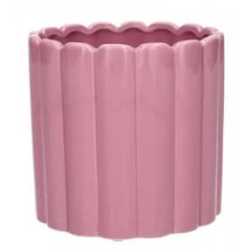 Cache-pot en céramique lavande 3 tailles - Cannelé - Grossiste pour fleuristes
