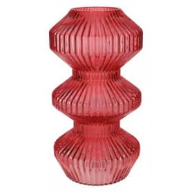 Vase 3 étages rose 2 hauteurs - Piano - Grossiste verrerie