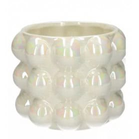 Cache-pot D. 16cm 2 couleurs - Bubble - Grossiste contenants fleuriste