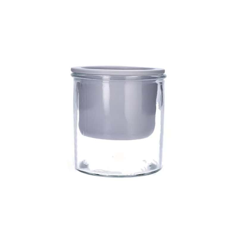 Cache-pot en céramique et verre 3 couleurs - Bimat - Grossiste contenants fleuristes Cache-pot en céramique et verre 3 couleurs - Bimat - Grossiste contenants fleuristes