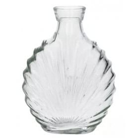 Vase coquillage en verre 2 couleurs - Evantail - Contenants - Grossiste fleuriste