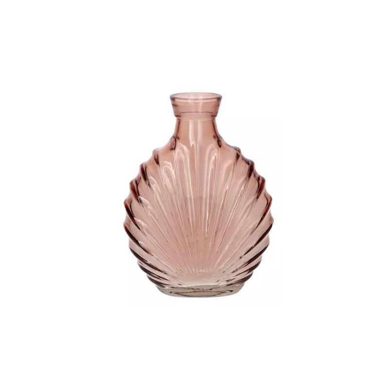 Vase coquillage en verre 2 couleurs - Evantail - Contenants - Grossiste fleuriste Vase coquillage en verre 2 couleurs - Evantail - Contenants - Grossiste fleuriste