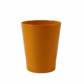 Cache-pot phalaéno D. 13 x H.16cm jaune moutarde - Beauti - Contenants - Grossiste