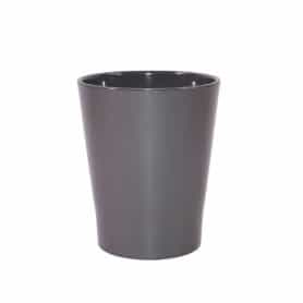 Cache-pot phalaéno D. 13 x H.16cm gris foncé - Beauti - Contenants - Grossiste