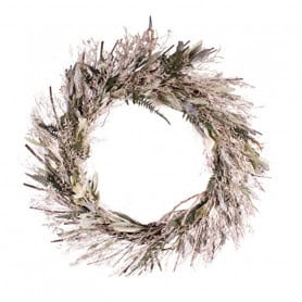 Couronne de fleurs séchées - Composer décoration végétaux secs Renaud