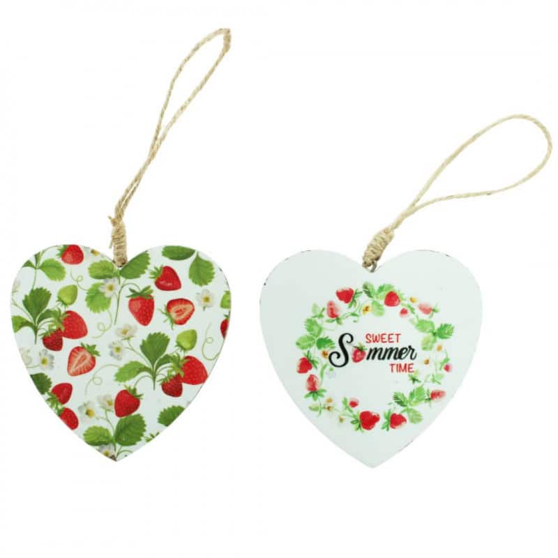 Sachet de 2 cœurs en bois à suspendre - Diva - Grossiste decoration