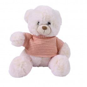 Ours en peluche 25cm (assortiment 3 couleurs) - Teddy - Grossiste