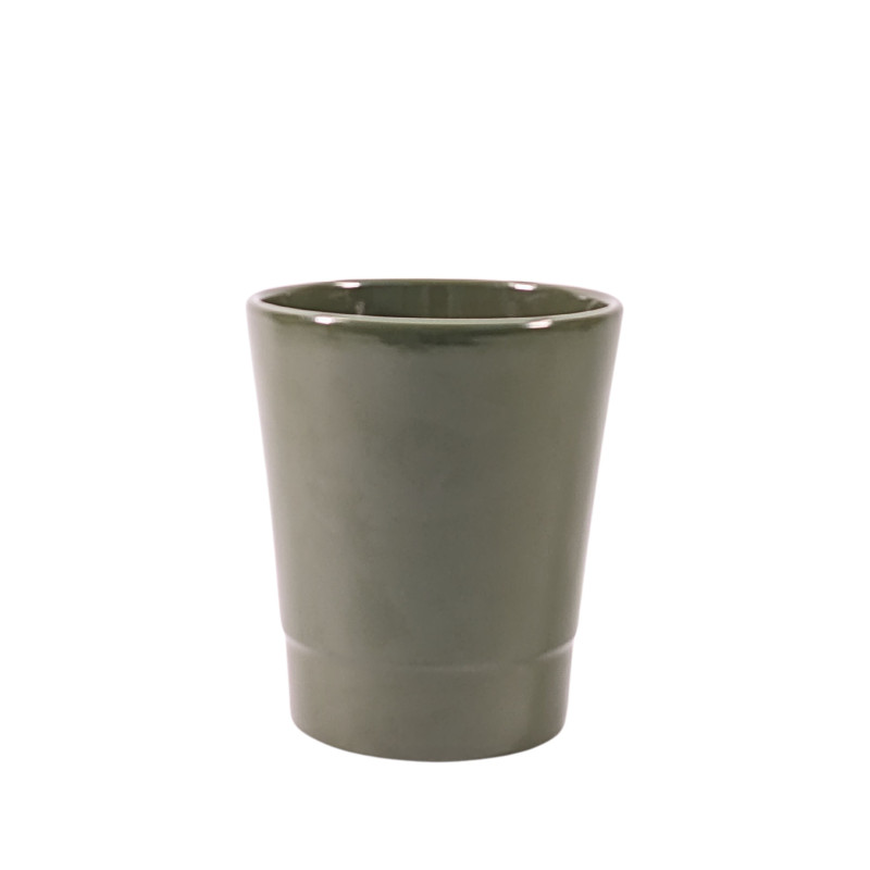 pot de fleurs céramique D. 13,5 x H. 15 cm