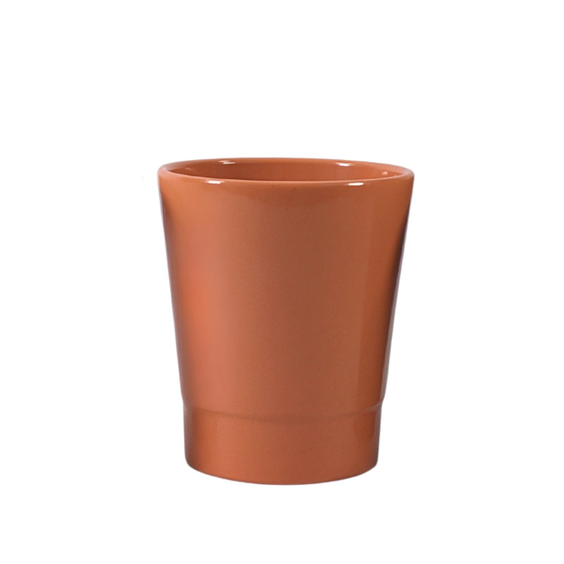 pot de fleurs céramique D. 13,5 x H. 15 cm