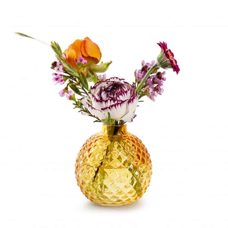 Soliflor boule à motifs 3 couleurs - Maura - Grossiste verrerie Soliflor boule à motifs 3 couleurs - Maura - Grossiste verrerie