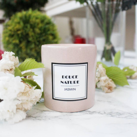 Bougie parfumée senteur jasmin - Douce nature - Grossiste parfum