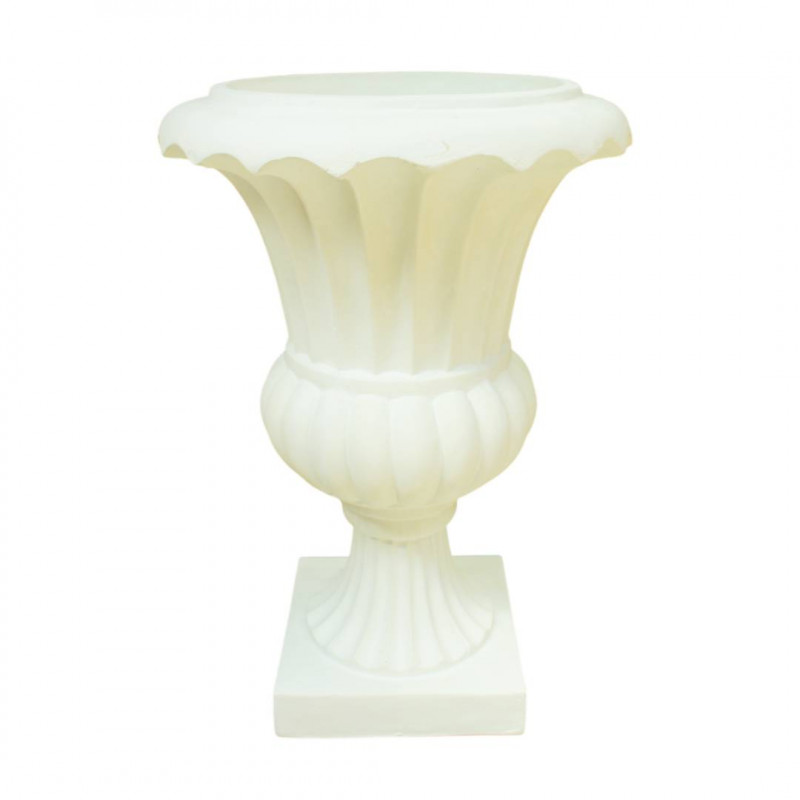 Vase Medicis blanc 3 tailles - Chatelain - Grossiste contenants évenementiels Vase Medicis blanc 3 tailles - Chatelain - Grossiste contenants évenementiels