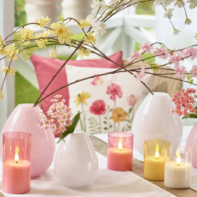 Bougie LED en verre 2...
