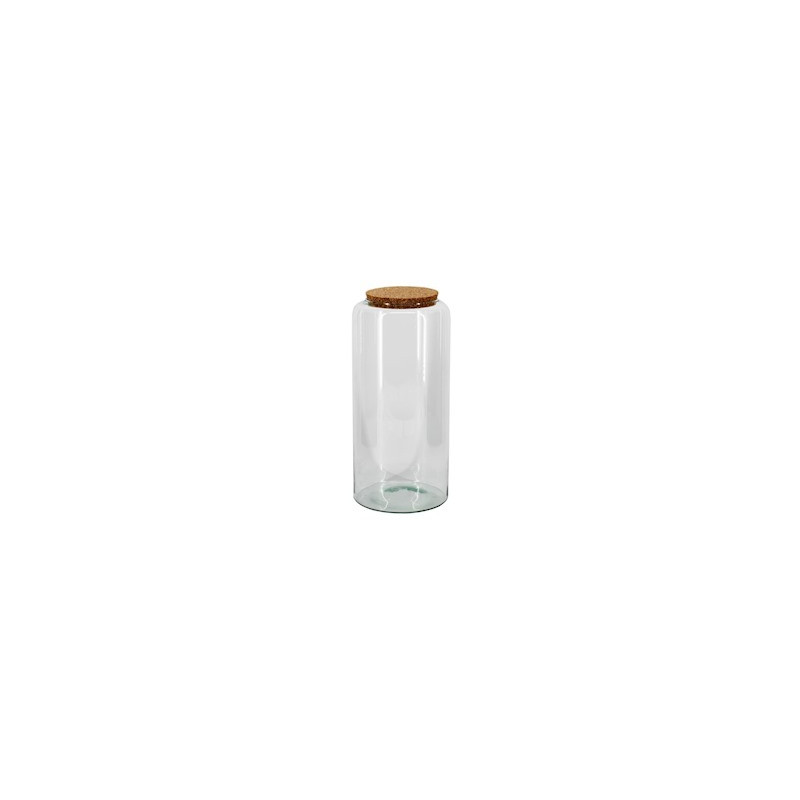 Vase en verre avec bouchon de liège 2 tailles - Mari - Grossiste terrarium Vase en verre avec bouchon de liège 2 tailles - Mari - Grossiste terrarium