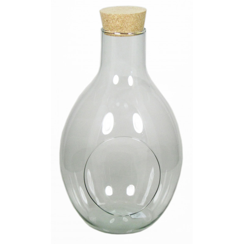 Bouteille déco en verre avec bouchon de liège - Garden - Fournisseur terrarium Bouteille déco en verre avec bouchon de liège - Garden - Fournisseur terrarium