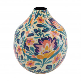 Vase boule en métal 2 tailles - Flower power - Grossiste contenants