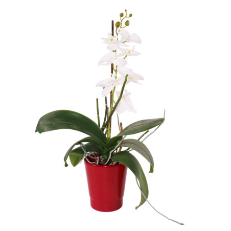 pot de fleurs céramique D. 13,5 x H. 15 cm