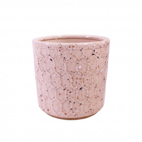 Cache-pot en céramique à motif 3 tailles - Nid d'abeille - Fournisseur contenants plantes