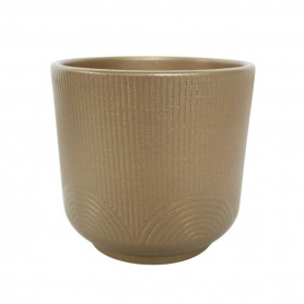 Cache-pot or à motif 2 tailles - Soledad - Grossiste contenants céramiques