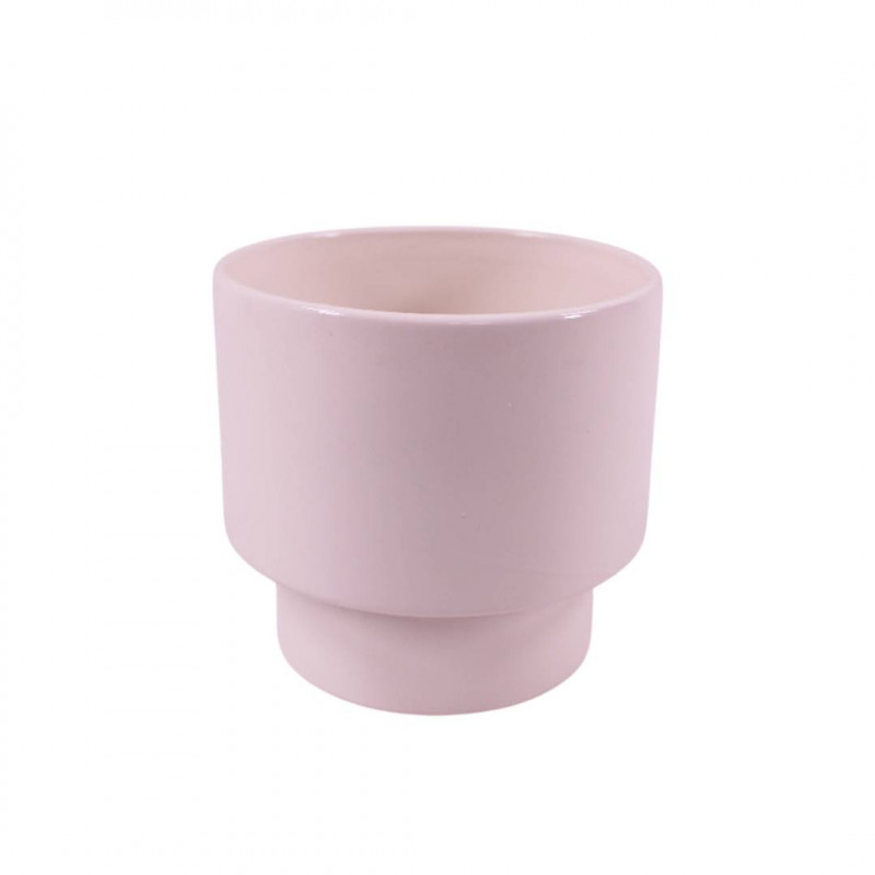 Cache-pot écru sur base 3 tailles - Cristalys - Fournisseur contenants céramiques Cache-pot écru sur base 3 tailles - Cristalys - Fournisseur contenants céramiques