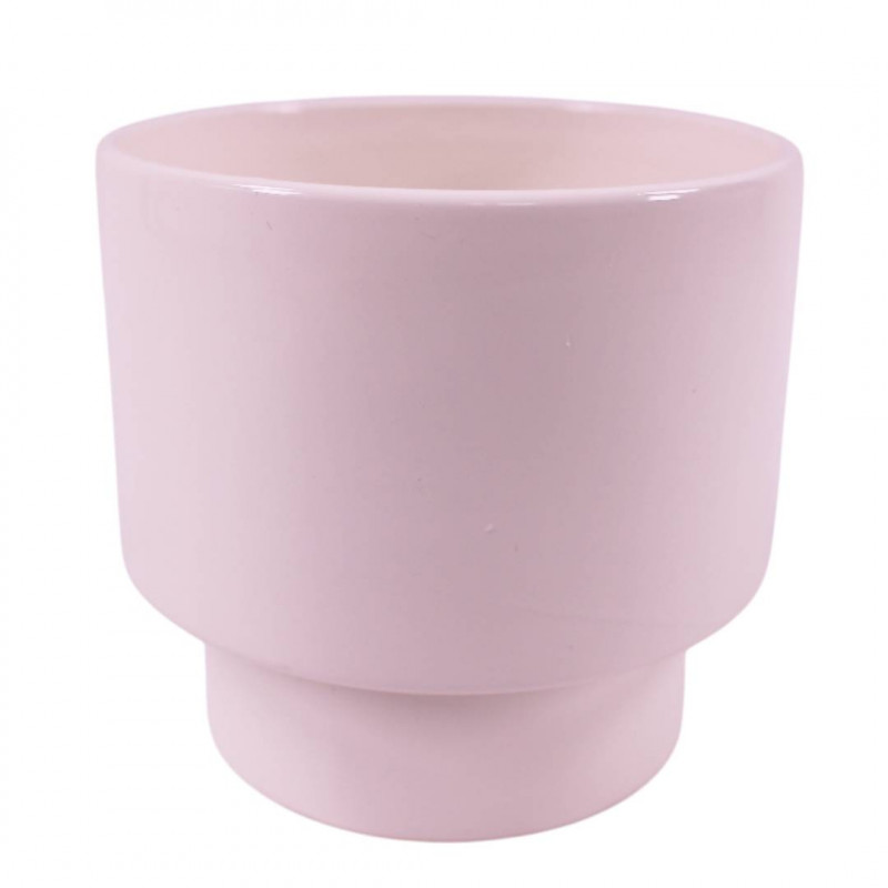 Cache-pot écru sur base 3 tailles - Cristalys - Fournisseur contenants céramiques