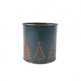 Cache-pot cylindre sapins 2 tailles - Frosta - Fournisseur contenants Noël