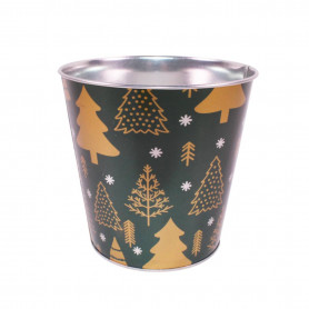 Cache-pot en zinc sapin 3 tailles - Luminor - Fournisseurs contenants