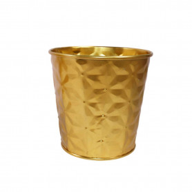 Cache-pot en zinc à motif 3 tailles - Magico - Grossiste contenants Noël
