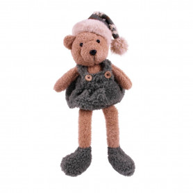 Ourson en peluche H. 36cm (assortiment Mr et Mme) - Doudou - Grossiste nounours