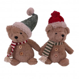 Ourson de Noël (assortiment 2 couleurs) - Câlin - Fournisseur peluches