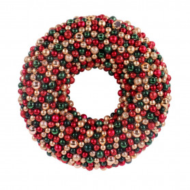 Couronne boules de Noël D. 50cm - Scintille - Fournisseur décorations Noël