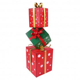 Pyramide de cadeaux H. 73.5cm - Merveille - Fournisseur décoration Noël