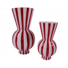 Vase original rayé 2 tailles - Circus - Grossiste décoration Noël