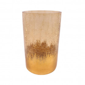 Vase cylindre craquelé 2 tailles - Magilune - Fournisseur verrerie