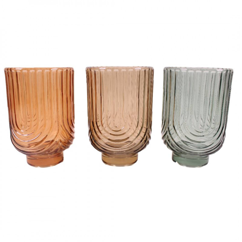 Verrerie décorative (assortiment 3 couleurs) - Brumiel - Grossiste verre Verrerie décorative (assortiment 3 couleurs) - Brumiel - Grossiste verre