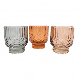 Verrerie décorative (assortiment 3 couleurs) - Brumiel - Grossiste verre