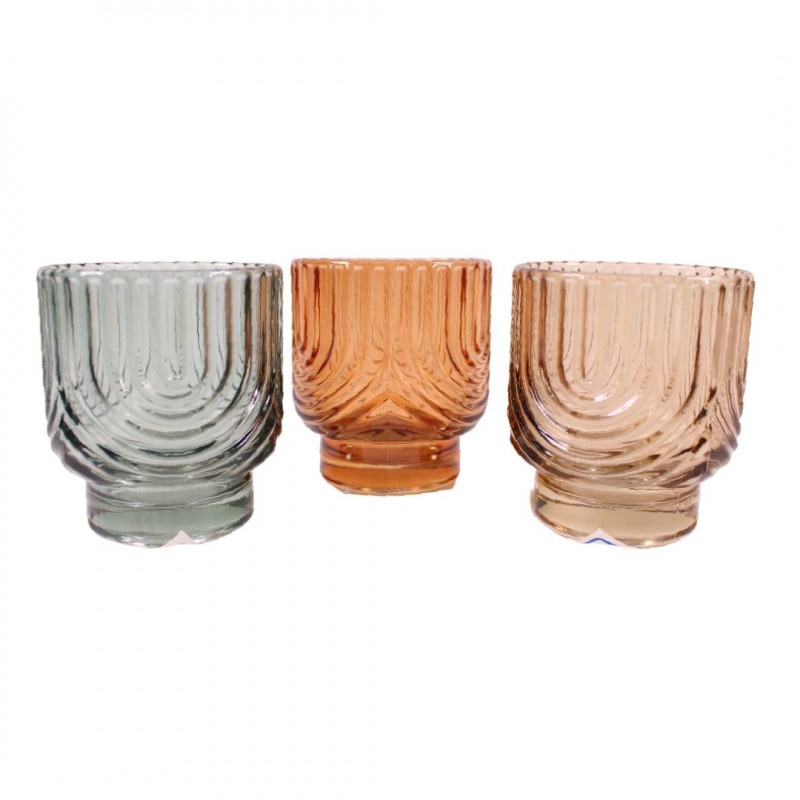 Verrerie décorative (assortiment 3 couleurs) - Brumiel - Grossiste verre Verrerie décorative (assortiment 3 couleurs) - Brumiel - Grossiste verre