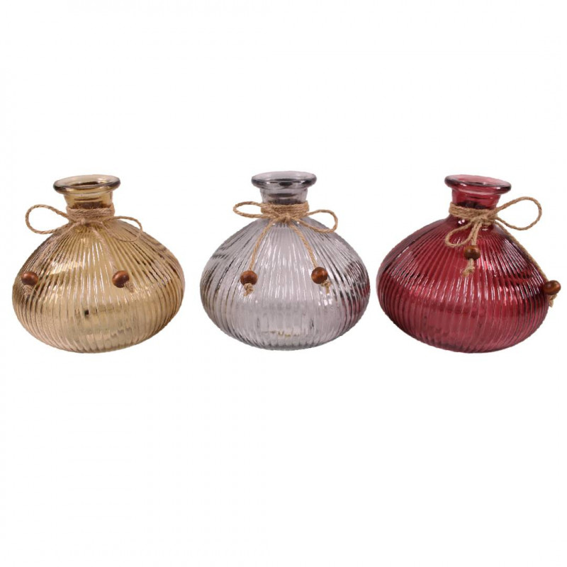 Soliflore rond (assortiment 3 couleurs) - Foliana - Grossiste verre Soliflore rond (assortiment 3 couleurs) - Foliana - Grossiste verre