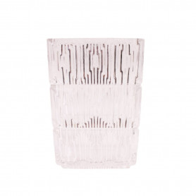 Vase rectangle en verre 2 tailles - Glacine - Grossiste verrerie