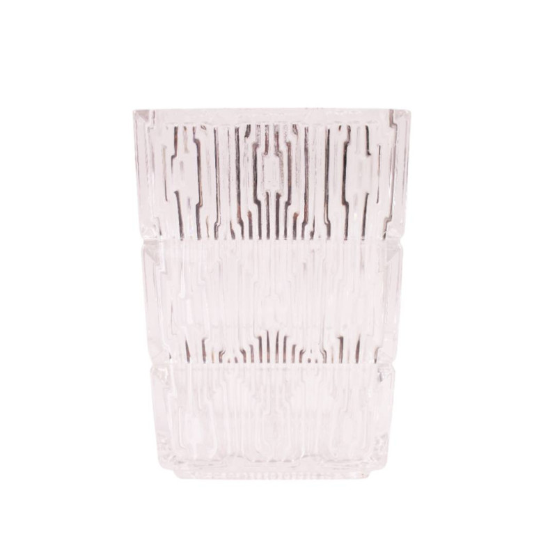 Vase rectangle en verre 2 tailles - Glacine - Grossiste verrerie