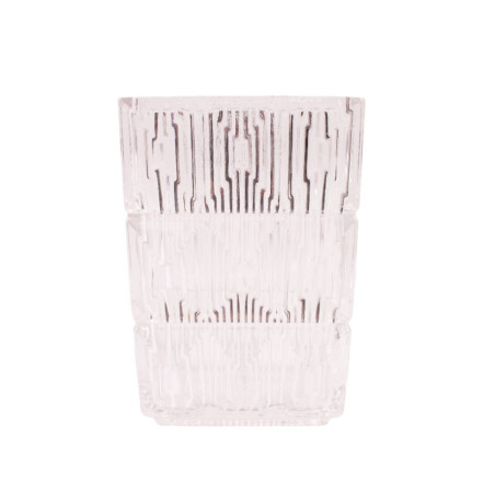 Vase rectangle en verre 2 tailles - Glacine - Grossiste verrerie