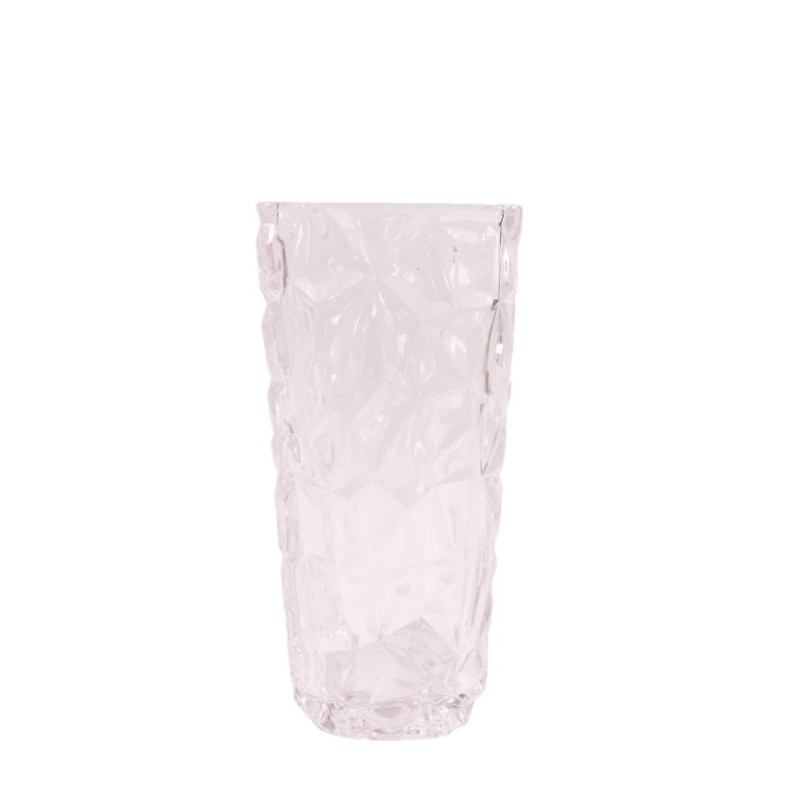 Vase carré aspect origami 2 tailles - Vitrafolia - Grossiste verrerie