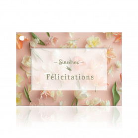 Paquet de 10 cartes "Felicitation" - Idaho - Grossiste en carterie fleuriste