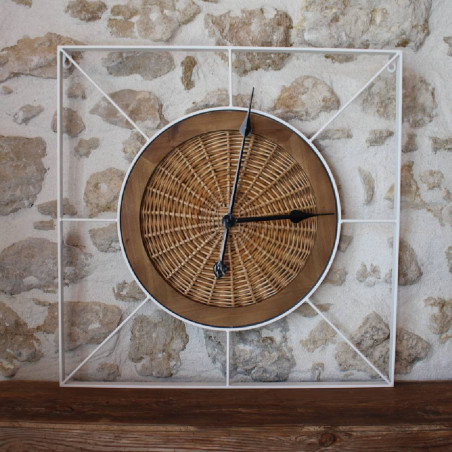 Horloge carrée à fixer