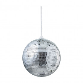 Boule à facette disco argent - Grossiste décoration noël