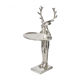 Plateau décoration cerf argent - Grossiste pour professionnels de la déco