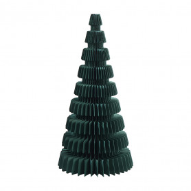 Sapin en papier vert pétrole - Grossiste en décoration de Noël