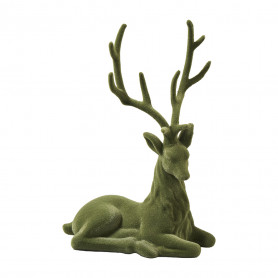 Cerf couché pour décorer vos magasins - Grossiste décoration