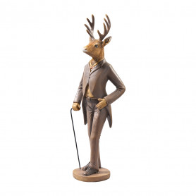Renne sur socle H. 44cm - Grossiste en décoration
