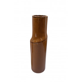 Vase en céramique marron H. 36cm - Grossiste pour fleuristes